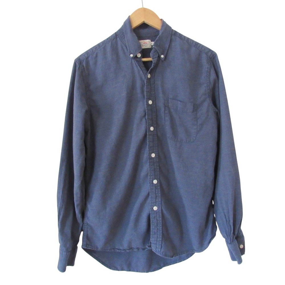 Faherty Blue Button-Down Shirt - image 1